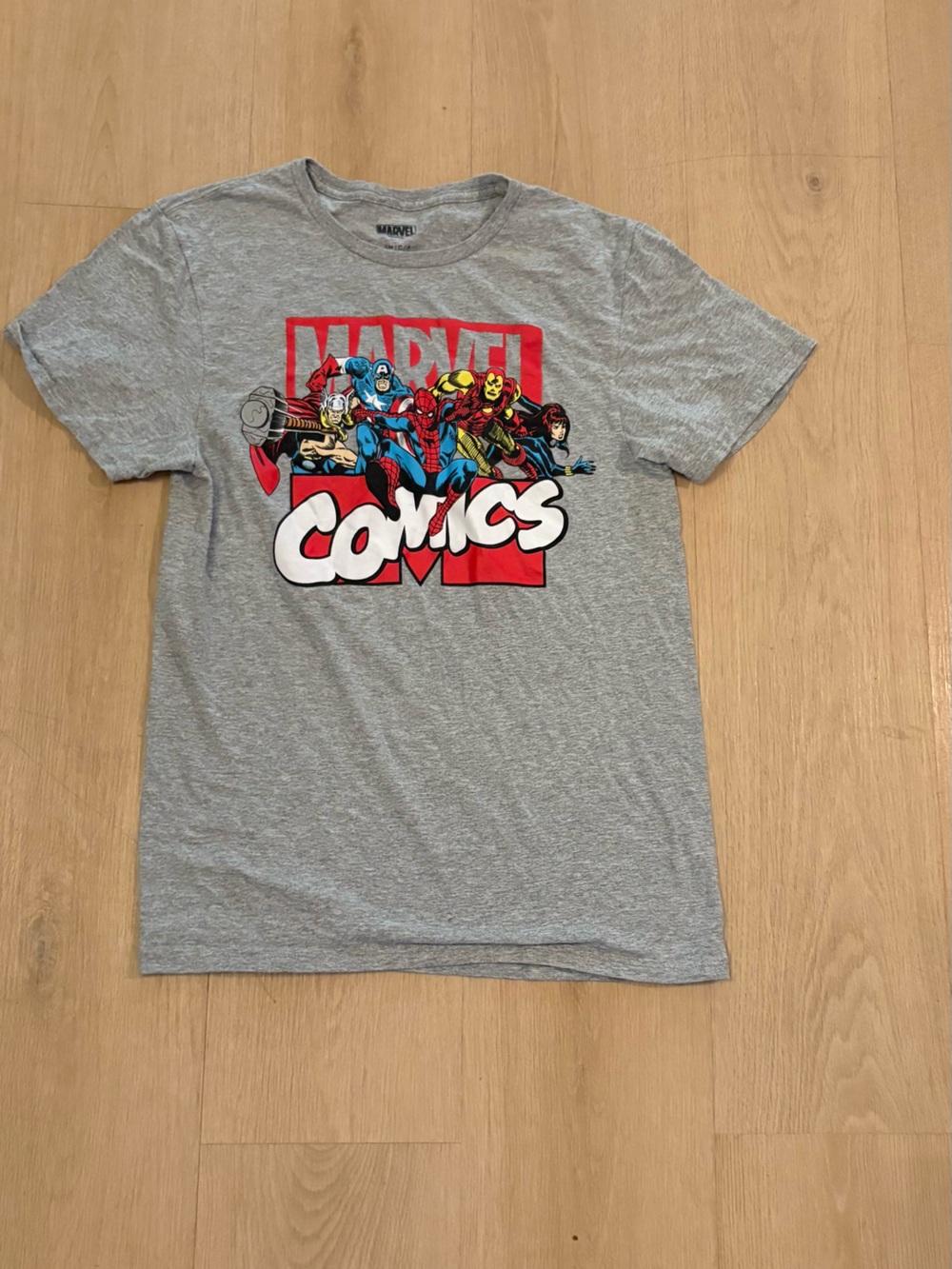 Marvel Comics Grey mens Graphic Tee